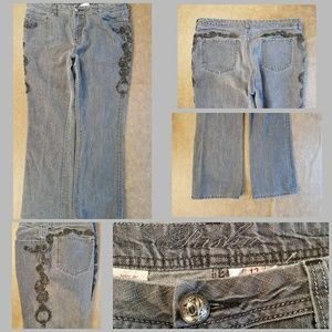Parasuco Pashu size 12 black beaded jeans